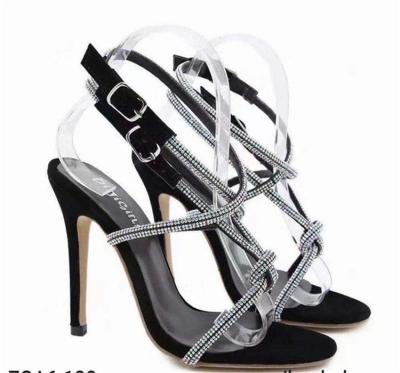 China Ankle shoes woman 2021 summer ladies where high heels shape female shoes party even high heels women's sandals for sale