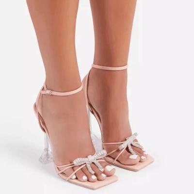 China 2022 New Lightweight Thin Open Toe High Heels Women's Designer High Heel Sandals Sandals for sale