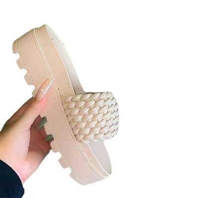 China Fashion Anti-odor Logo Slides Women Slippers Custom Open Toe Slippers Custom Platform Sandals For Woman for sale