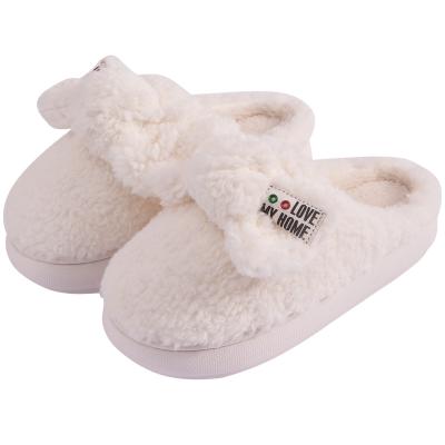 China Factory Women's Cute Plush Women's Slipper Autumn Fashion Trend Wholesale Winter Luxury Indoor Slippers for sale