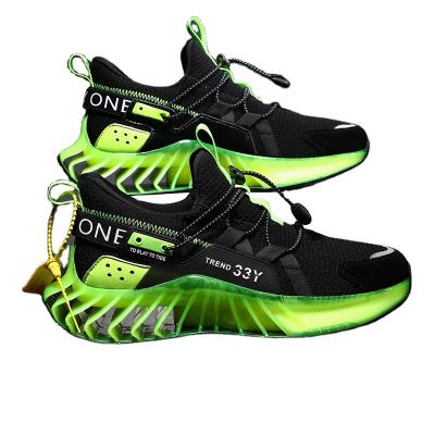 China New Design Lightweight Logo Knitted Mesh Fashion Custom Sport Shoes Mens Running Shoes OEM Sneaker for sale