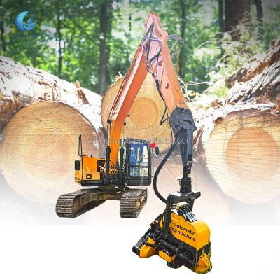 China Log Harvester Wood Automatic Head Log Tree Branch Cutter Hydraulic Tree Cutting Machine For Sale for sale