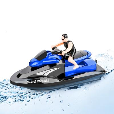 China Hot Sale ABS 2.4G RC Racing Boat High Speed ​​Electric Toys for Lakes and Outdoor Adventure Boat for sale