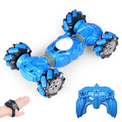 China Newest RC Model 2.4G Remote Control Car 360 Gesture Hand Watch Control Stunt Stunt rc car Side Running Toy Dual Newest for sale