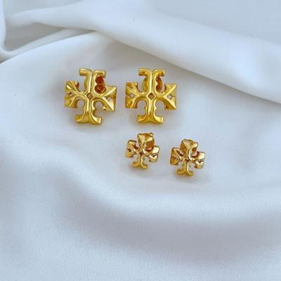 China TRENDY Retro Geometric Metal Gold Plated Earrings Female Stainless Steel Fashion Earrings 2023 Earings Jewelry Women for sale