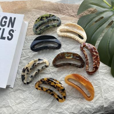 China Multifunction 10cm Women Fashion Acetate Hair Claw Retro Colorful Plaid Small Claw Clip Girls Hair Barrettes Hair Accessories for sale