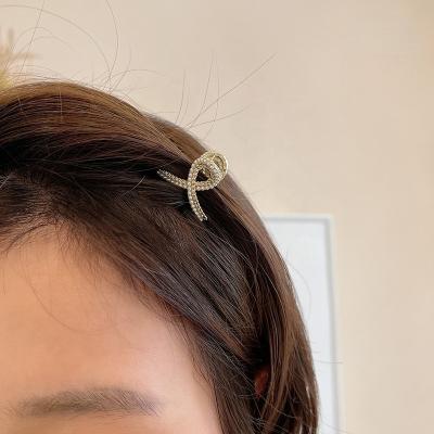 China Headwear 2PC Korean Elegant Cute Pearl Crystal Hair Clip Claw Clamp for Women Girls Hairpin Crab Headband Hair Gift Accessories Headwear for sale