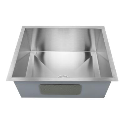 China Without Faucet Undermount Single Bowl Stainless Steel Handmade Kitchen Sink for sale