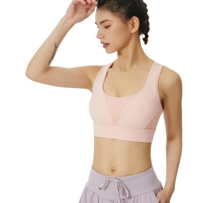 China Autumn And Winter New Large Size Sports Bra Cavity Shockproof Beauty Wrap Racerback Back Button Seamless Sports Bra Underwear for sale