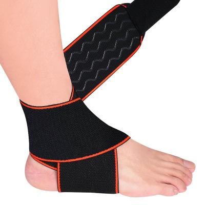 China Keep Stable Breathable Adjustable Black Elastic Adjustable Ankle Brace Safety Brace Ankle Bandage Foot Ankle Brace Protection Guard for sale