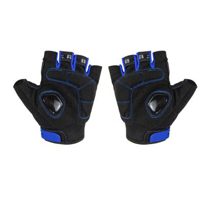 China Protect Fingers Anti Slip Breathable Half Finger Short Sports Gloves Cycling Gloves Mountain Bike Gloves for sale