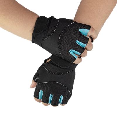 China Protect New Soft Lycra Finger Half Finger Gloves Outdoor Sports Bike Bicycle Gym Cycling Gloves for sale