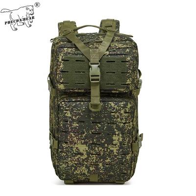 China PHECDA BEAR 900D Waterproof Laser Cut MOLLE Assault Rucksack Russia EMR Large Storage Camouflage 50L Outdoor Camping Hunting Tactical Backpack for sale