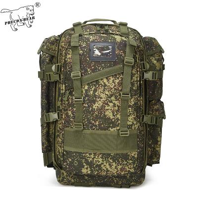 China PHECDA BEAR 900D Backpack 50L Large Storage Tactical Waterproof Camouflage Russia EMR Medical Outdoor Durable Camping Backpack for sale