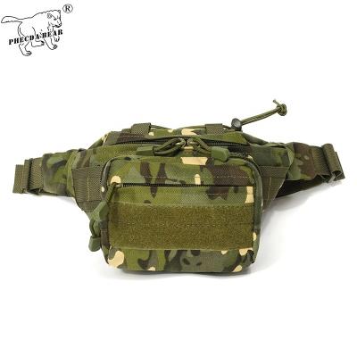 China Water Proof PHECDA BACK 1000D Oxford Waterproof Durable Outdoor Recycling Camping Fishing Camouflage Tactical Waist Bag for sale