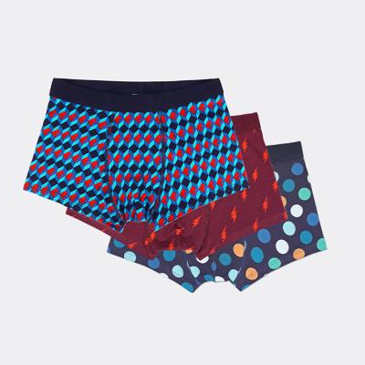 China OEM Antibacterial Design Your Own Brand Logo Men Underwear Cotton Sport Man Boxer Briefs Supplier NO MOQ for sale