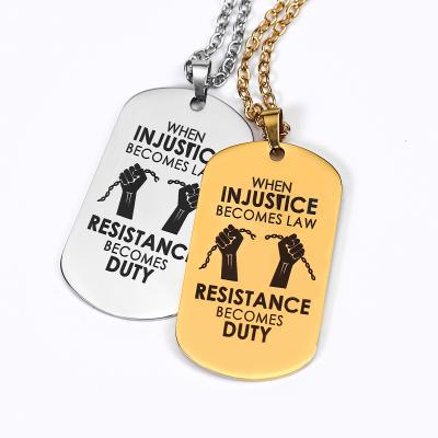 China Europe Hot Sale Cheap Custom Army Military Soldier Personalize Dogtag Pending Sublimation Stainless Steel Blank Dog Tag for sale