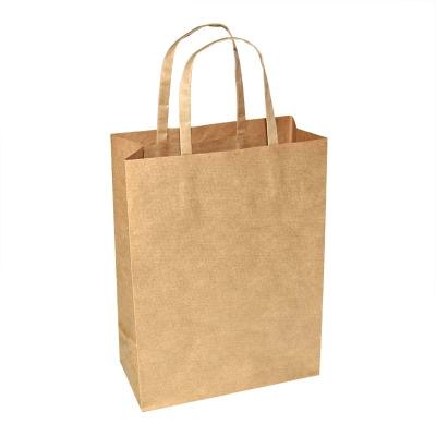 China 2021 factory direct sale recyclable custom disposable paper shopping bag with kraft paper portable bag for sale