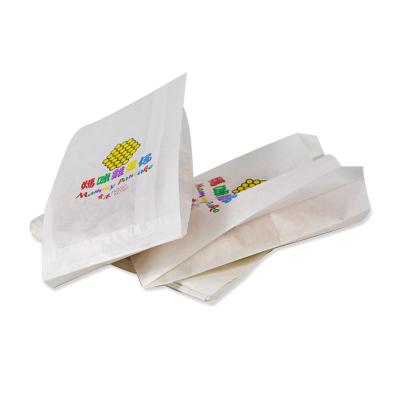 China China Factory Great Materials Cheap Price Free Design Recycled Kraft Bakery Food Delivery White Greaseproof Paper Bag for sale