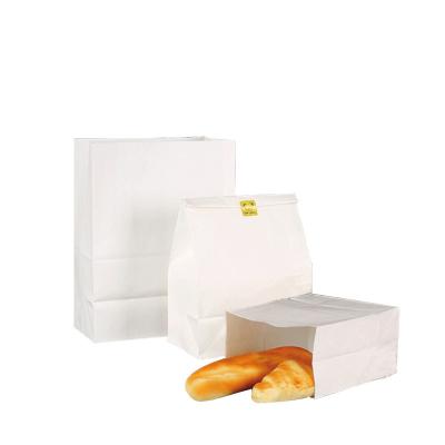 China Cheap Block Bottom 60gsm Recycled White Paper Bag Materials Factory Stock Manufacturer Packaging China for sale