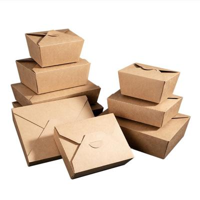 China Stock Recyclable Dongguan Food Grade Wrapping Paper KW Brand Disposable Salad Paper Food Delivery Boxes for sale