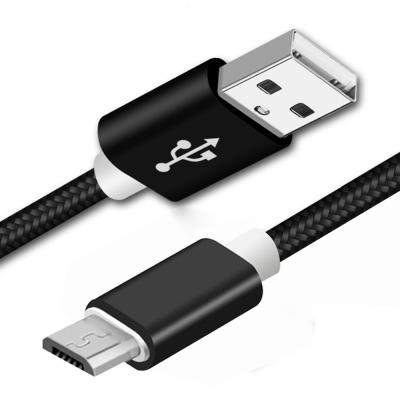 China Free Shipping Micro Nylon Braided Micro USB Data Cable Mobile Phone Cord Data Sync Fast Charging & Transfer Data Charging Line For Samsung Xiaomi Huawei for sale