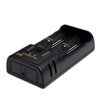 中国 Free Shipping Standard 2 Slots Intelli Charger Li-ion Battery Charger 26650 Charger 25500 18650 18500 販売のため