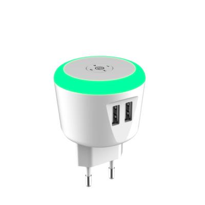 中国 Timer Control With Free Shipping LED Light Travel Charger Inductive USB Charging Dual Timer Control Smart Travel Charger Dual Timer Control iPhone Samsung Xiaomi Cell Phone Charger 販売のため