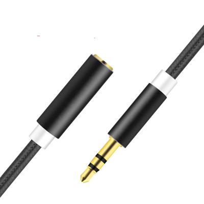 China Free Shipping Audio Speaker Cable 3.5mm Jack Male To Female Car Audio Auxiliary Stereo Cable For Aux Cord. iphone MP3/MP4 speaker for sale