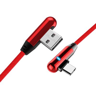 Chine 5V 2.4A PUJIMAX USB Type-C Fast Charging 90 Degree USB C Cable USB-C Data Cord USB-C Charger for Samsung Xiaomi Mobile Phone Cables à vendre