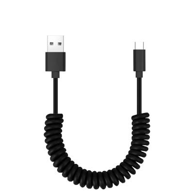 中国 5V 2A PUJIMAX Creative Type C Spring Cable Mobile Phone Data Synchronization And Charging Cable For Samsung 販売のため