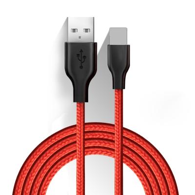 China PUJIMAX Mobile Phone 8 Pin Nylon Braided USB Cable Fast Sync Data USB Cable Phone Charging Cable for sale