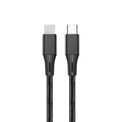 China Hot Selling Mobile Phone PUJIMAX 20W PD Braid Data Cable USB Quick Charging Nylon Type C Cable 8 Pin Phone Charger Cord Te koop