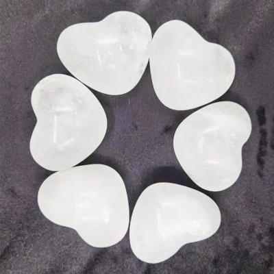 China Wholosale China Selenite Hearts And Love Natural Material White Carvings For Gifts Decoration for sale