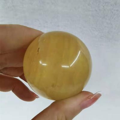 China China Wholosale New Arrivals Natural Material Yellow Citrine Spheres and Balls for Decoration for sale