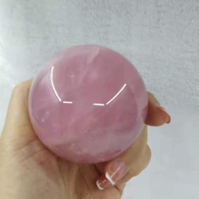 China New Arrival China Wholosale Natural Material Rose Quartz Spheres and Color Rose Balls for Decoration for sale