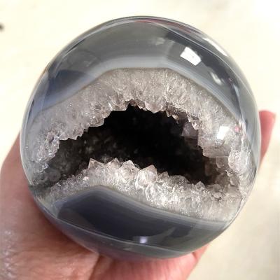 China China Hot Selling High Quality Agate Aperture Laughter Crystal Ball for sale