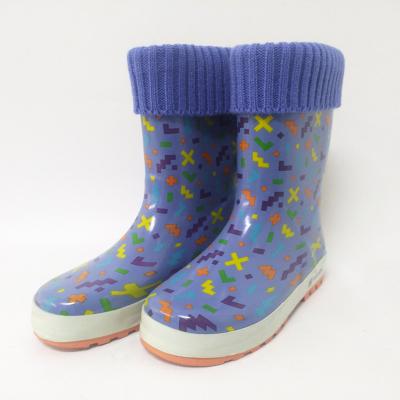 China Waterproof rain shoes wholesale OEM factory price free sample fashion children boy girl rain boots support rubber rain boots for sale