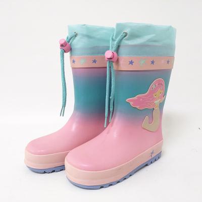 China Free sample waterproof wholesale kids rubber rain boots waterproof shoes factory price free sample fashion kids rain boots for sale