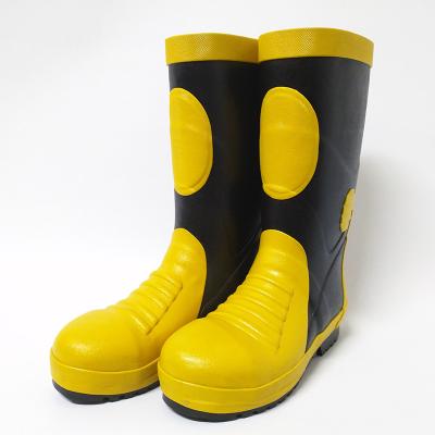 China Safety Rain Boots Knee High Rubber Boots Waterproof Steel Toe And Bottom Safety Man Boot for sale