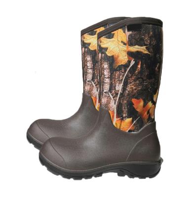 China Cushioning High Quality Garden Boots Colorful Printing Neoprene Fashion Women Knee High for sale