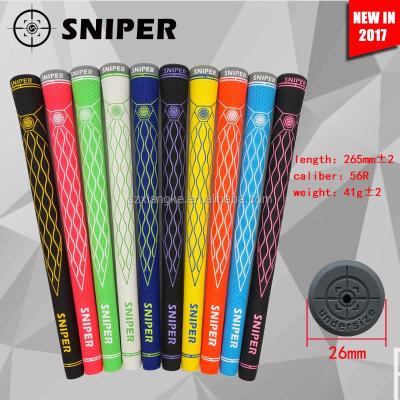 China Tape Sniper / TPR Undersized .60R Round Premium Rubber Golf Grip 41g for sale