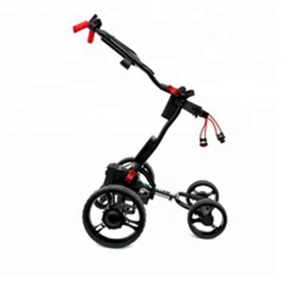 China China 4 Wheel Aluminum Lightweight Folding Golf Push Cart for sale