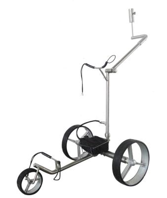 China Electric Stainless Steel Golf Cart Trolley Buggy With Remote Control And Lithium Battery for sale