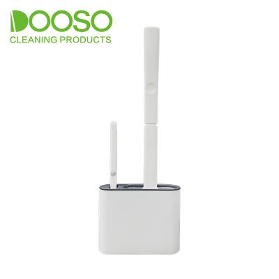 China Sustainable TPR Toilet Brush With A Small Brush Holder Set For Bathroom Cleaning for sale