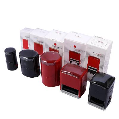 China Office Custom Different Sizes Self-Inking Texts Office Rubber Stamps Automatic Rubber Stamps Text Date Self Inking Stamp for sale