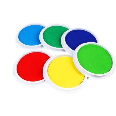 China Children's Toy Washable Craft DIY Art Multi Color No Ink Personalize Finger Printing Ink Pad Pads for Kids for sale