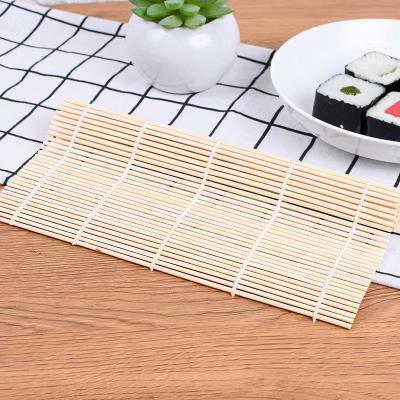 China Sustainable Recycled Carbonized Color Durable Natural Bamboo Sushi Rolling Mat Healthy Safe for sale