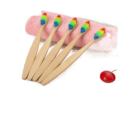 China For Home Use Custom Logo Wholesale Eco Friendly Biodegradable Bamboo Toothbrush for sale