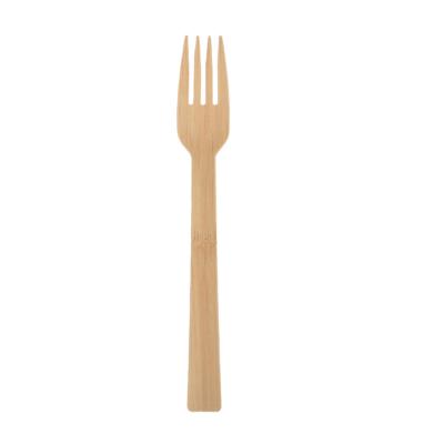 China Bamboo Tableware Environmental Bamboo Fork Disposable Bamboo Utensils Cutlery Set for sale